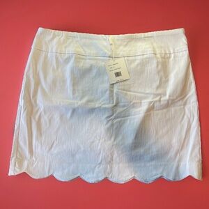 NWT Women’s Zac & Rachel Optic White Mini Skirt Skorts Size 14